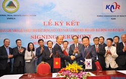 Hiệp hội BĐS Việt Nam ký kết biên bản ghi nhớ hợp tác với Hiệp hội Môi giới BĐS Hàn Quốc