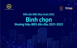 Mời độc giả tham gia Bình chọn thương hiệu BĐS dẫn đầu năm 2021 - 2022