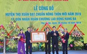 Thọ Xuân (Thanh Hóa) nhận quyết định đạt chuẩn nông thôn mới 2019