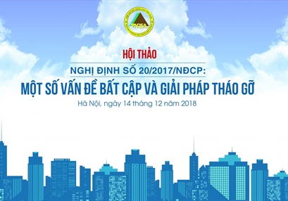 Thư mời tham dự Hội thảo Nghị định 20/2017/NĐ-CP: Một số vấn đề bất cập và giải pháp tháo gỡ