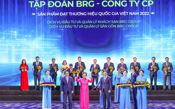 Nhiều thương hiệu thuộc Tập đoàn BRG được vinh danh "Thương hiệu Quốc gia Việt Nam năm 2022"