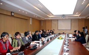 Minister Pham Hong Ha received WB Director